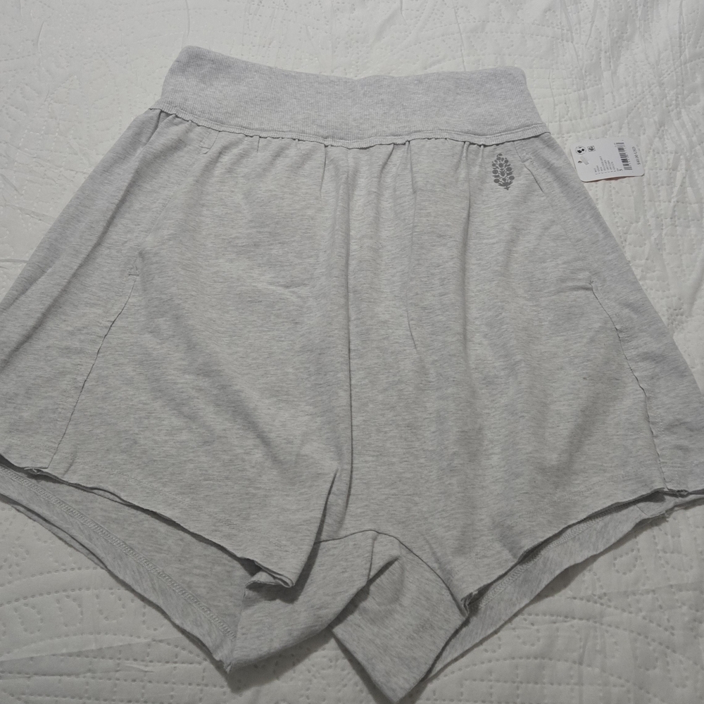 Free People Light Gray Athletic Shorts